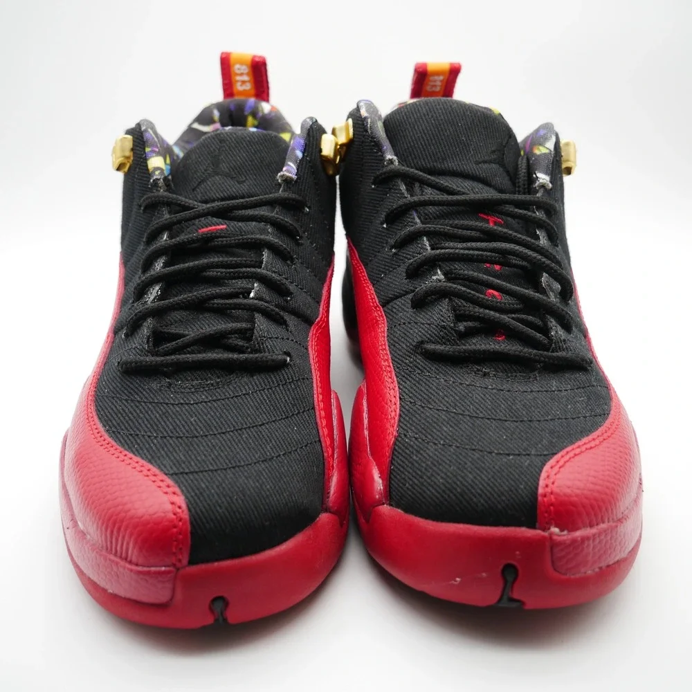 Jordan 12 Retro Low Super Bowl LV Black Red Gold DH9695-001 6.5Y/ 8 - 8.5 Women